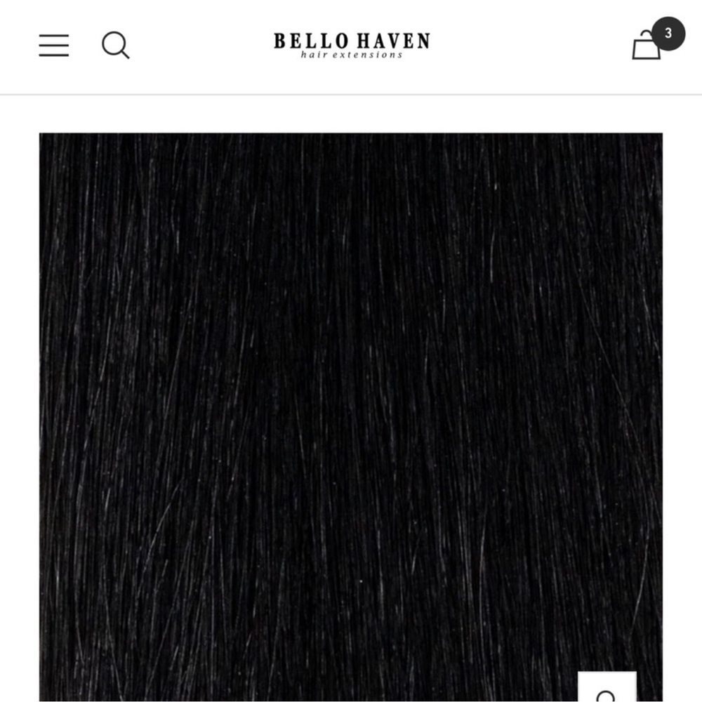 Bello Haven 20’ inch black hair extensions.
